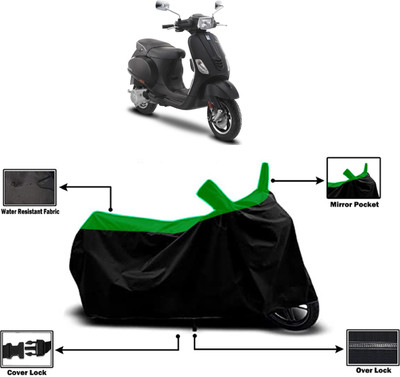 Amexride Two Wheeler Cover for Vespa(SXL 125 BS6, Green)