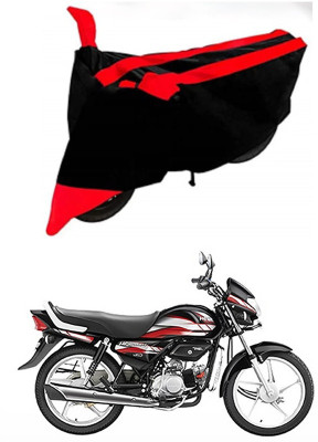AutoGalaxy Waterproof Two Wheeler Cover for Hero(HF Deluxe BS6, Red, Black)
