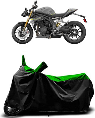OliverX Waterproof Two Wheeler Cover for Triumph(Speed Triple BS6, Green)
