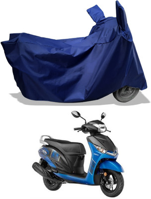 Amexride Two Wheeler Cover for Yamaha(Alpha BS6, Blue)