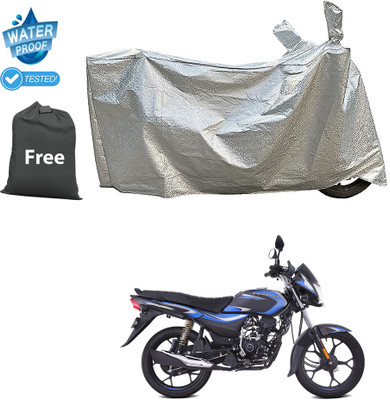 PAGORA Waterproof Two Wheeler Cover for Bajaj(Platina 110, Silver)
