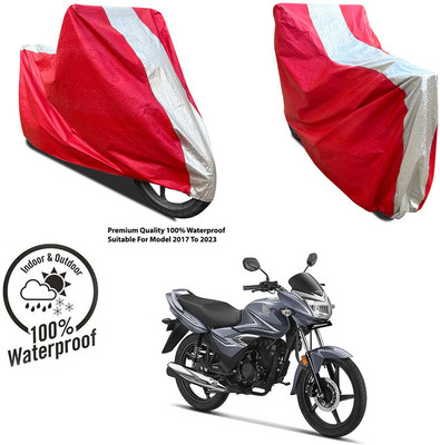 AutoGalaxy Waterproof Two Wheeler Cover for Bajaj(Avenger Street 160, Silver, Red)