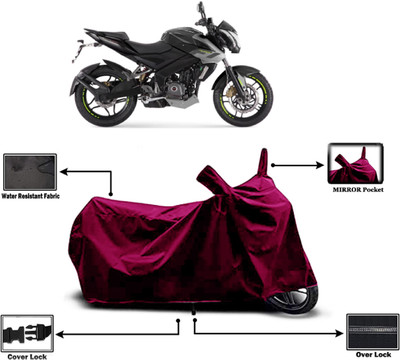 Amexride Two Wheeler Cover for Bajaj(Pulsar 200NS FI, Maroon)