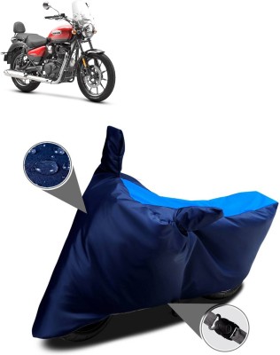 GOSHIV-car and bike accessories Waterproof Two Wheeler Cover for Royal Enfield(Meteor 350, Blue)