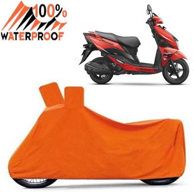 ROYAL AUTO MART Waterproof Two Wheeler Cover for Suzuki(Avenis 125, Orange)