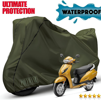 POLYMAXX Waterproof Two Wheeler Cover for Honda(Activa 6G, Green, Black)