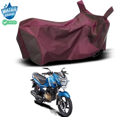 Ascension Waterproof Two Wheeler Cover for TVS(Victor Premium, Maroon)