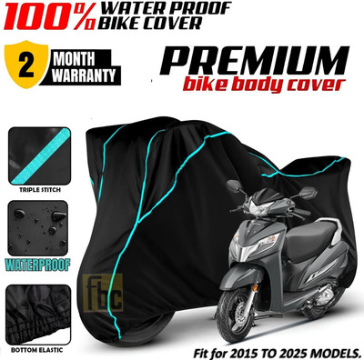 FBC Waterproof Two Wheeler Cover for Honda(Activa 125, Black, Blue, Multicolor)