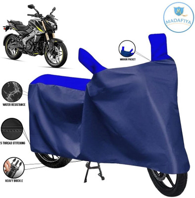 MADAFIYA Waterproof Two Wheeler Cover for Bajaj(Pulsar, Blue, Multicolor)
