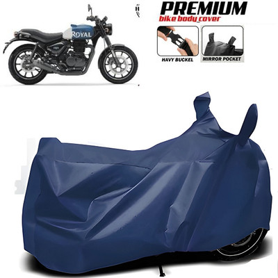 smwzxyu Waterproof Two Wheeler Cover for Royal Enfield(Hunter 350, Blue)
