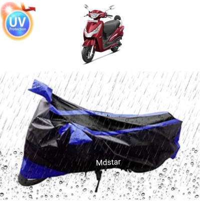 MMSSTAR Waterproof Two Wheeler Cover for TVS(Jupiter 125, Blue, Black)