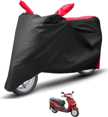 Caronix Waterproof Two Wheeler Cover for Hero(Duet, Red)