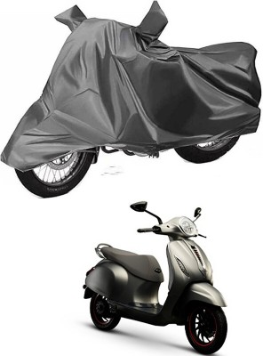 RWT Two Wheeler Cover for Bajaj(Urbanite Chetak, Grey)