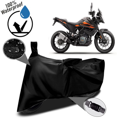 ROYAL AUTO MART Waterproof Two Wheeler Cover for KTM(Black)