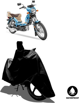 Amexride Waterproof Two Wheeler Cover for TVS(XL 100 Comfort BS6, Black)