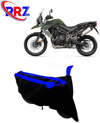 RRZ Waterproof Two Wheeler Cover for Triumph(Tiger 800 XCA, Black, Blue)