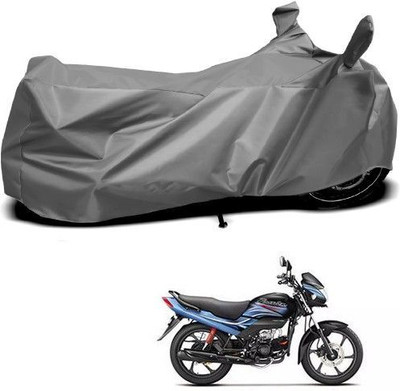 DeepShakshi AUTOMOTIVE Waterproof Two Wheeler Cover for Hero(Passion Plus, Grey)