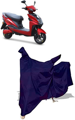 Amexride Two Wheeler Cover for Techo Electra(Raptor BS6, Blue)