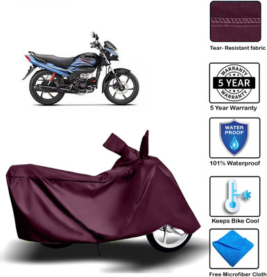 MISSION COLLECTION Waterproof Two Wheeler Cover for Honda(Passion Pro, Maroon)