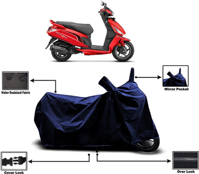 Amexride Two Wheeler Cover for Hero(Maestro Edge, Blue)