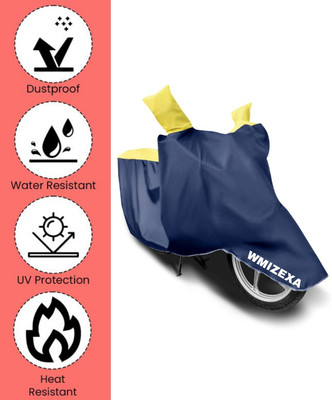AutoGalaxy Waterproof Two Wheeler Cover for TVS(Apache RTR 160, Yellow, Blue)