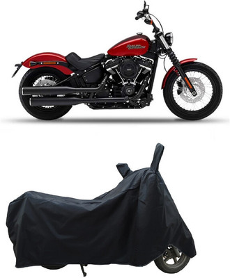 Coxtor Waterproof Two Wheeler Cover for Harley Davidson(Street Bob, Black)