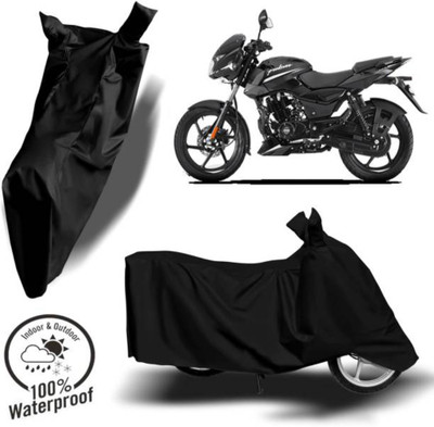 RAAMKM Waterproof Two Wheeler Cover for Hero, Honda, Royal Enfield, TVS(FZ-25 BS6, Black)