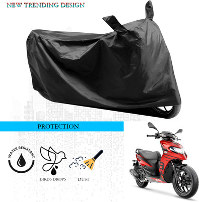 ANTHUB Waterproof Two Wheeler Cover for Aprilia(SR 125, Black)