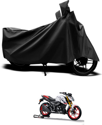 CODOKI Waterproof Two Wheeler Cover for TVS(Apache RTR 160 4V, Black)