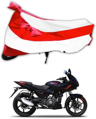 Genipap Two Wheeler Cover for Bajaj(Pulsar 180F, Red, White)