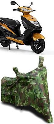 ATBROTHERS Waterproof Two Wheeler Cover for Ampere(REO BS6, Multicolor, Green)