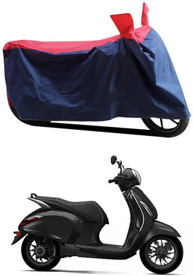 KEDIT Two Wheeler Cover for Bajaj(Chetak, Red, Blue)