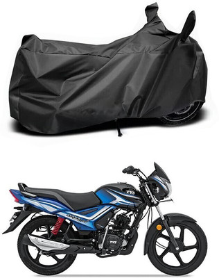 DeepShakshi AUTOMOTIVE Two Wheeler Cover for TVS(Star City Plus BS6, Black)