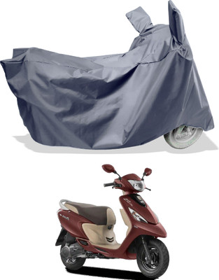 Amexride Two Wheeler Cover for TVS(Scooty Zest BS6, Grey)