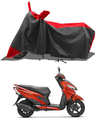 KEDIT Two Wheeler Cover for Honda(Grazia BS6, Red, Black)