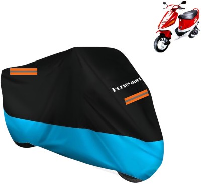 Horseyaart Waterproof Two Wheeler Cover for Kinetic(Zing, Blue)