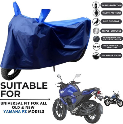 MADAFIYA Two Wheeler Cover for Yamaha(FZ-FI BS6, Blue, Blue)