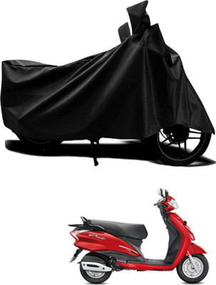 KEDIT Two Wheeler Cover for Hero(Duet 125CC, Black)