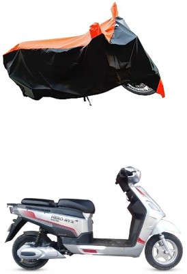 VESMEI Two Wheeler Cover for Hero(Electric NYX BS6, Orange)