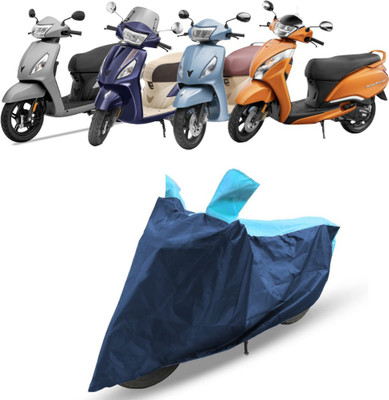 NG Auto Front Two Wheeler Cover for TVS(Jupiter 125, Blue, Blue)