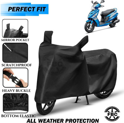 OliverX Waterproof Two Wheeler Cover for Hero(Meteor BS6, Black)