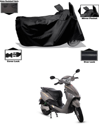 CODOKI Waterproof Two Wheeler Cover for Hero(Electric Optima BS6, Black)