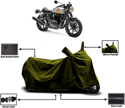 Amexride Two Wheeler Cover for Royal Enfield(Continental GT, Green)
