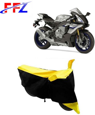 FFZ Waterproof Two Wheeler Cover for Yamaha(YZF R1M, Black, Yellow)