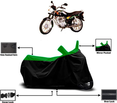 Amexride Two Wheeler Cover for Bajaj(Caliber, Green)