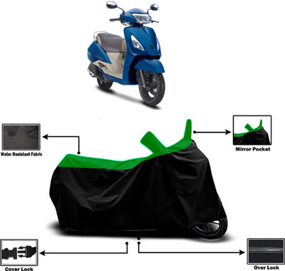 Amexride Two Wheeler Cover for TVS(Jupiter Grande, Green)
