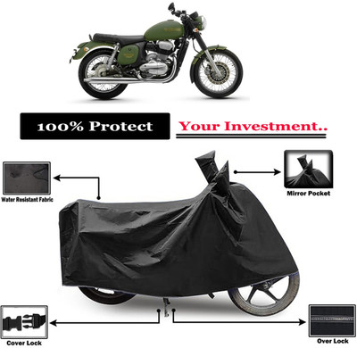 Amexride Two Wheeler Cover for JAWA(Forty Two, Black)