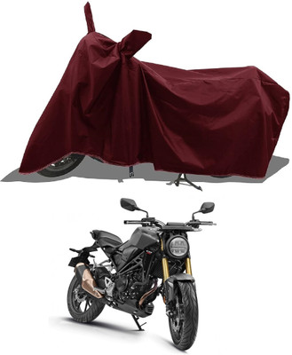 MWBB Waterproof Two Wheeler Cover for Honda(CB300R, Maroon)