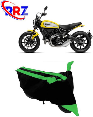 RRZ Waterproof Two Wheeler Cover for Ducati(Scrambler, Black, Green)
