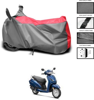 GOSHIV-car and bike accessories Waterproof Two Wheeler Cover for Honda(Activa 125, Grey, Red)